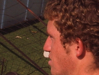Sean Williams in the stands in 2005, during the NZ/IND/ZIM Tri Series.
